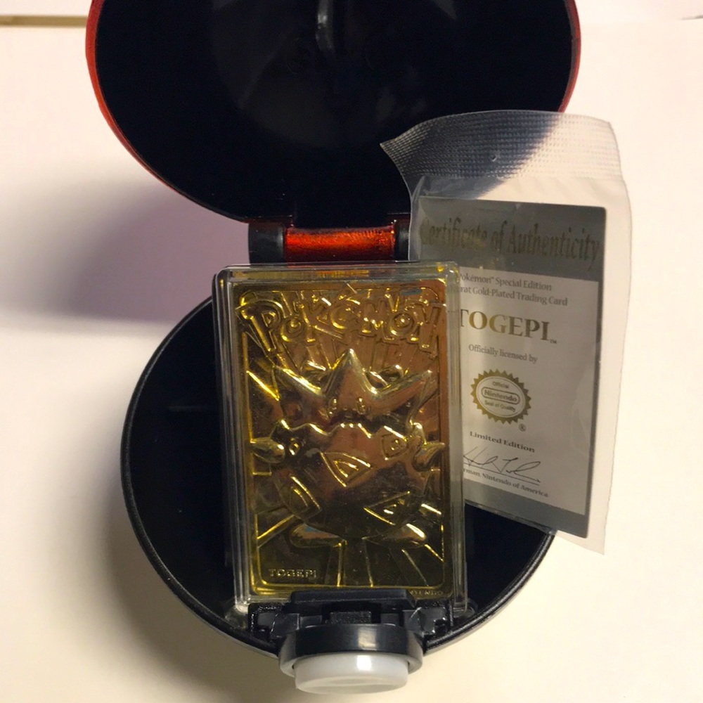 Nintendo Pokémon 23k Gold Plated Togepi Card